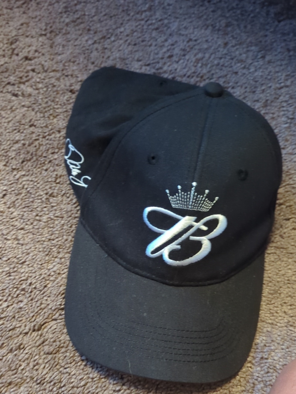 Black Crown B Embroidered Baseball Cap Dale Jr